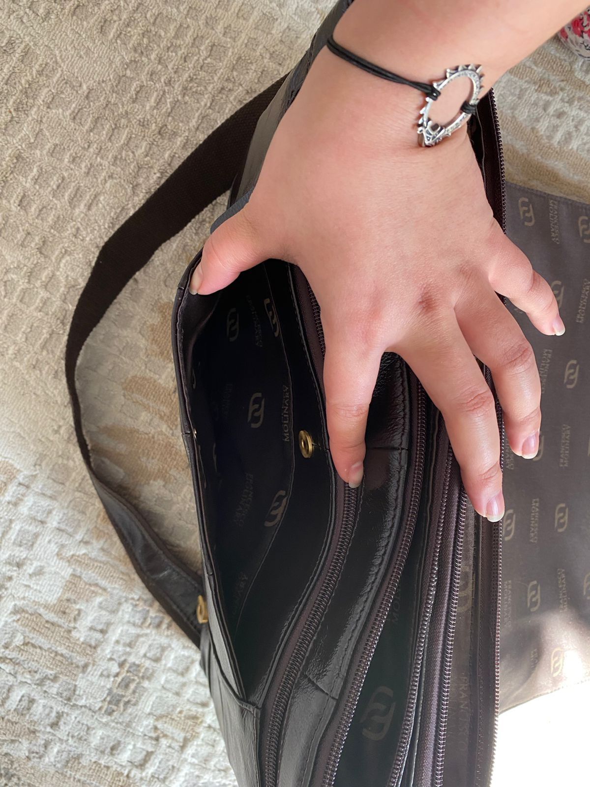 Кожаная мужская сумка, портфель Francesco Molinary
