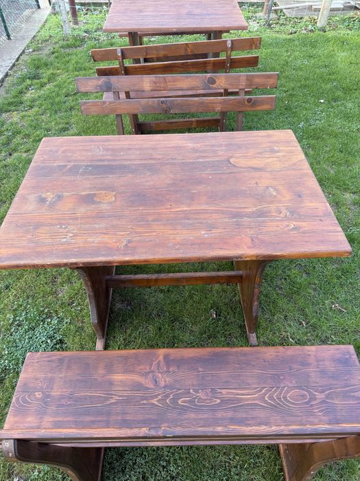 Баварски чамови маси с пейки