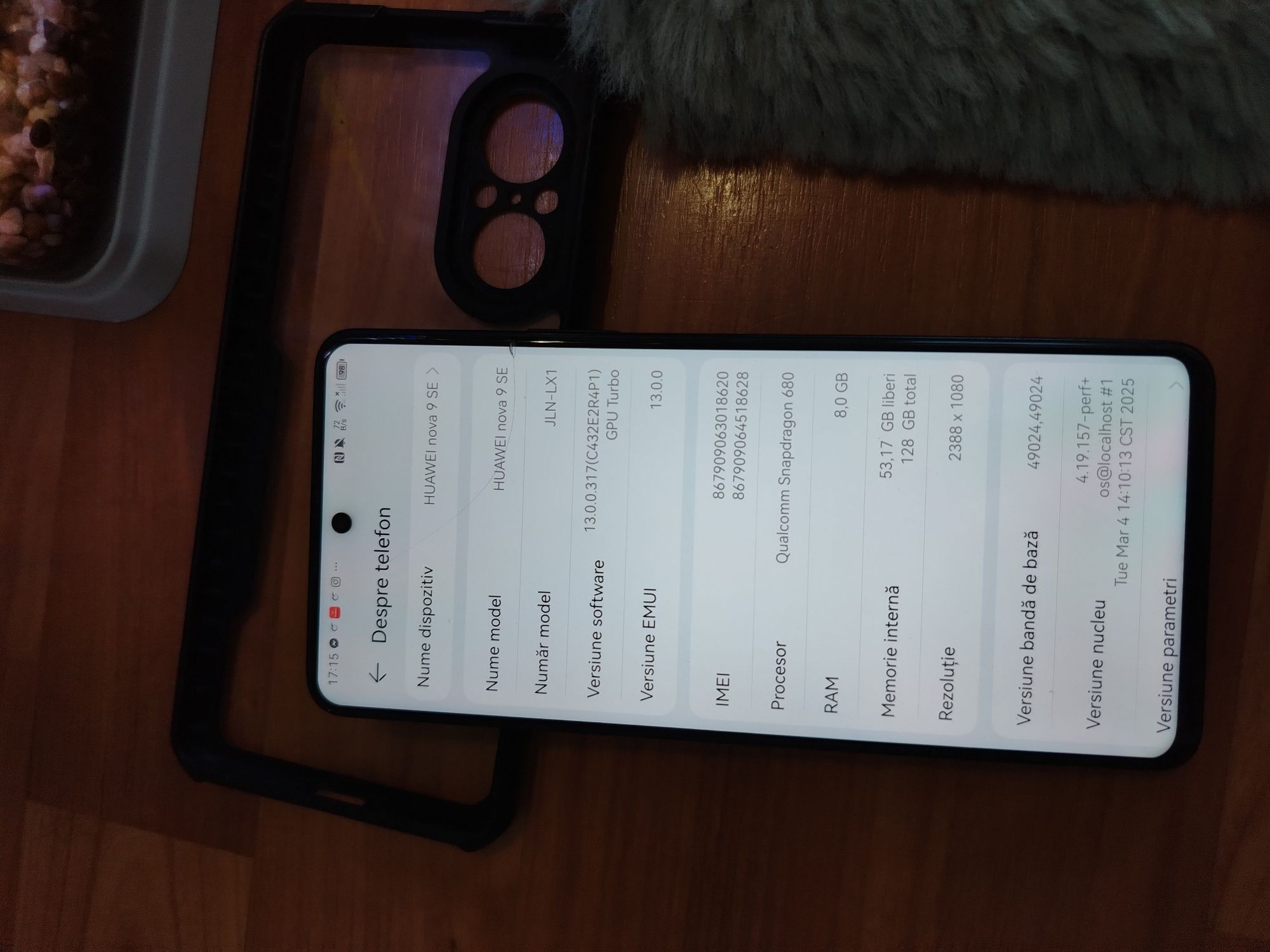 Telefon Mobil Huawei Nova 9 SE, Dual SIM, 8GB RAM, 128GB, 4G, Midnight