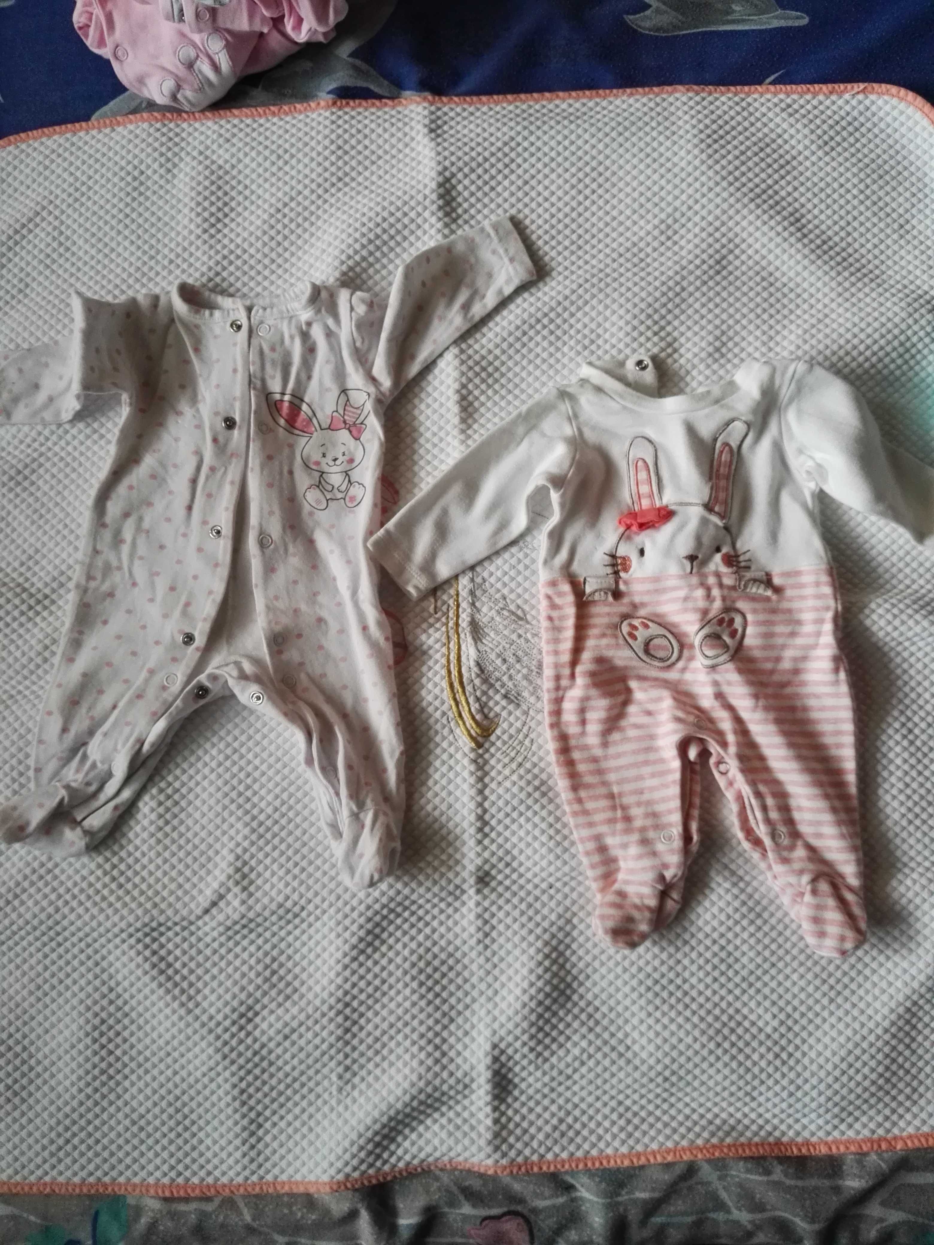 Бебешки дрехи момиче 0-6м, боди, ританки, гащеризон, чувалче, шапка