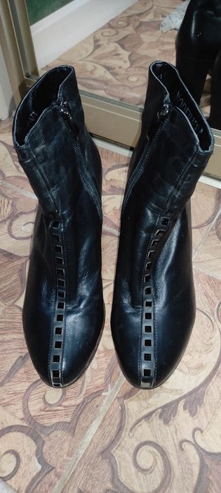 Сапоги кожаные женские