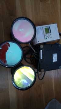 Система за управление на цветни прожектори