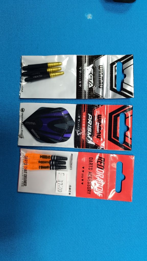 Săgeți darts Winmau Fury 22 grame, 90%