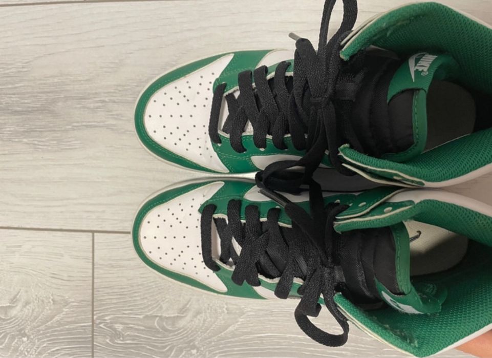 Nike Dunk High GS Malachite/Black/White