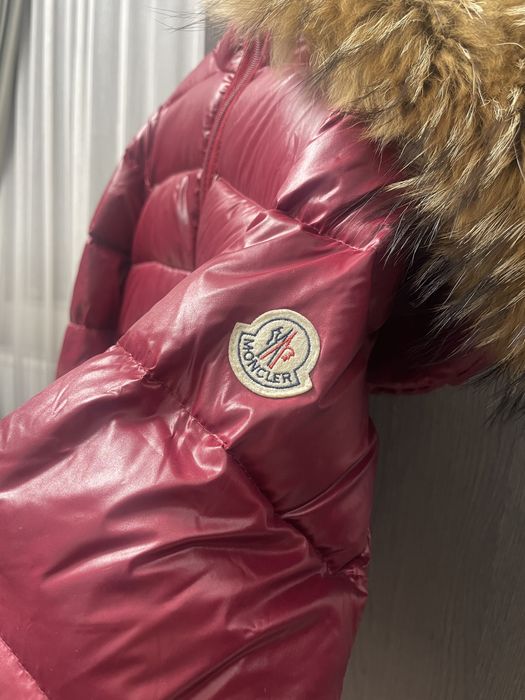 Geaca moncler cu puf de gasca,+curea