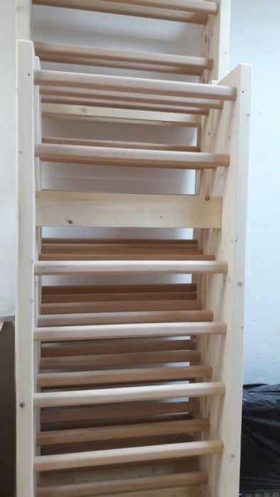 Spalier gimnastica 200/70 cm, 9 trepte, nelacuit