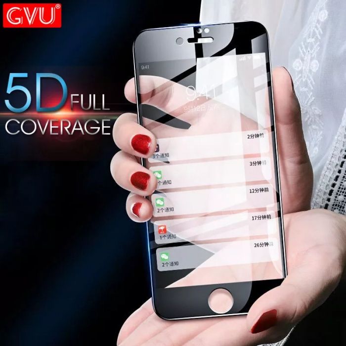Folie sticla 5D - Full Glue pentru   Iphone 7 / Iphone 8 / X