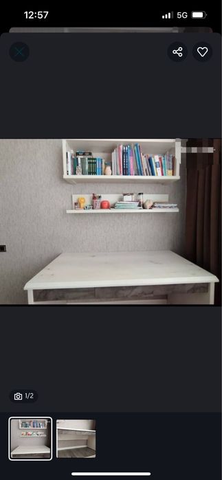 Стол с полками почти как новый