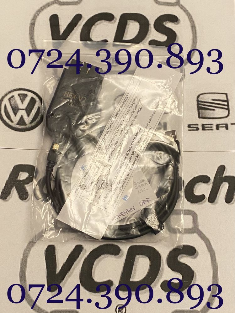 HEX-V2 VAG COM 24.5 Vw/Skoda/Audi/Seat/Diagnoza/Tester Auto/Interfata