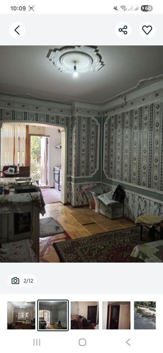 3 хонали 4 хона килинган 1 кават квартира сотилади. Кора сув 6