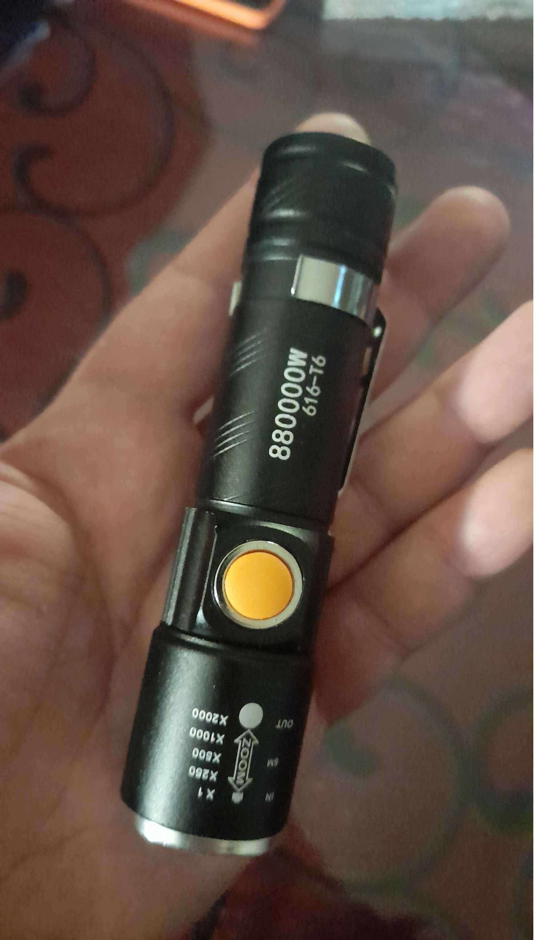 Lanterne Police metalice led zoom lumina puternica incarcare usb