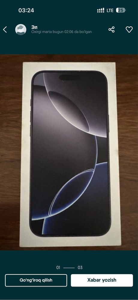Iphone 16 pro max 256 talikk