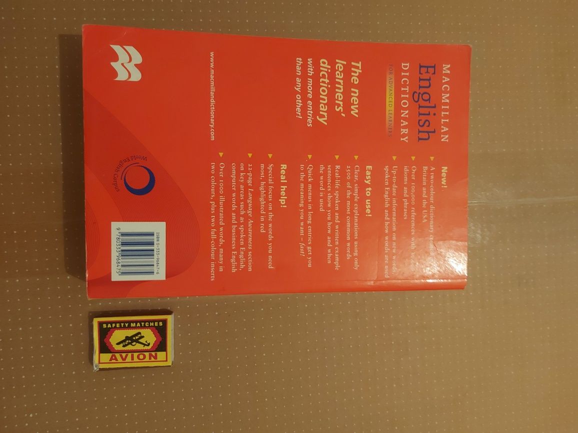 Macmillan English dictionary