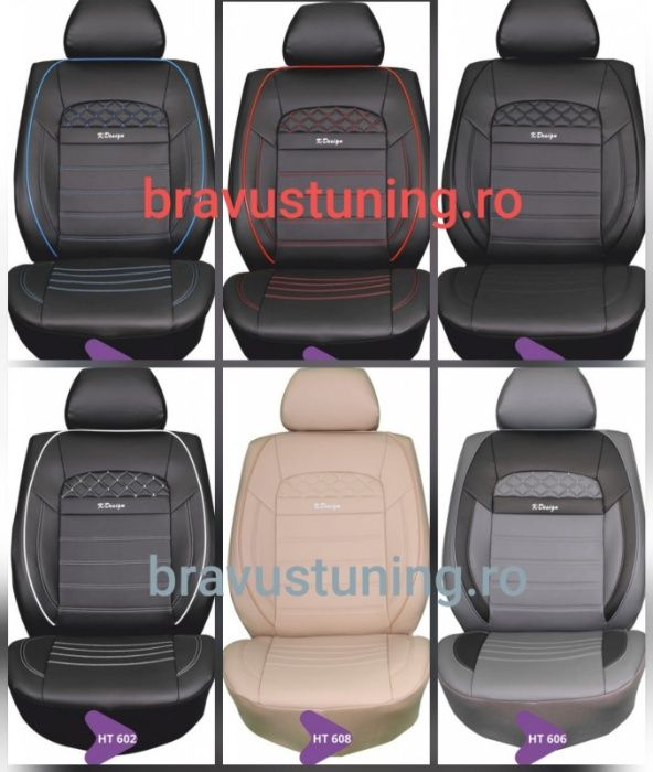 Set complet husa auto K design,piele ecologica de calitate superioara