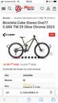 Vand bicicleta cube full suspension carbon