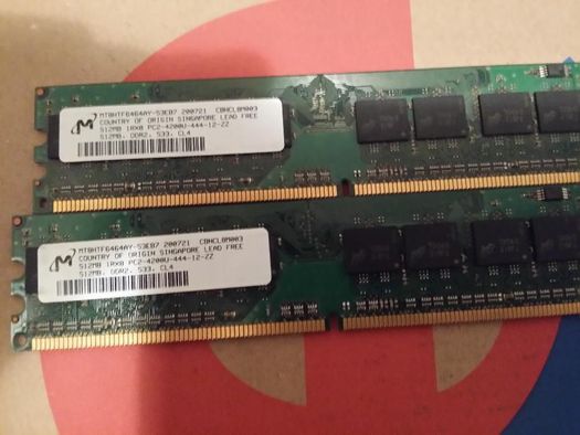 Memorie RAM DDR2 KIT Dual Channel 2 X 512MB