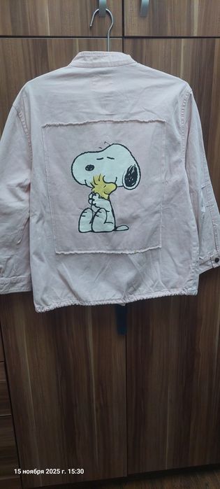 Куртка лёгкая джинса розовый цвет