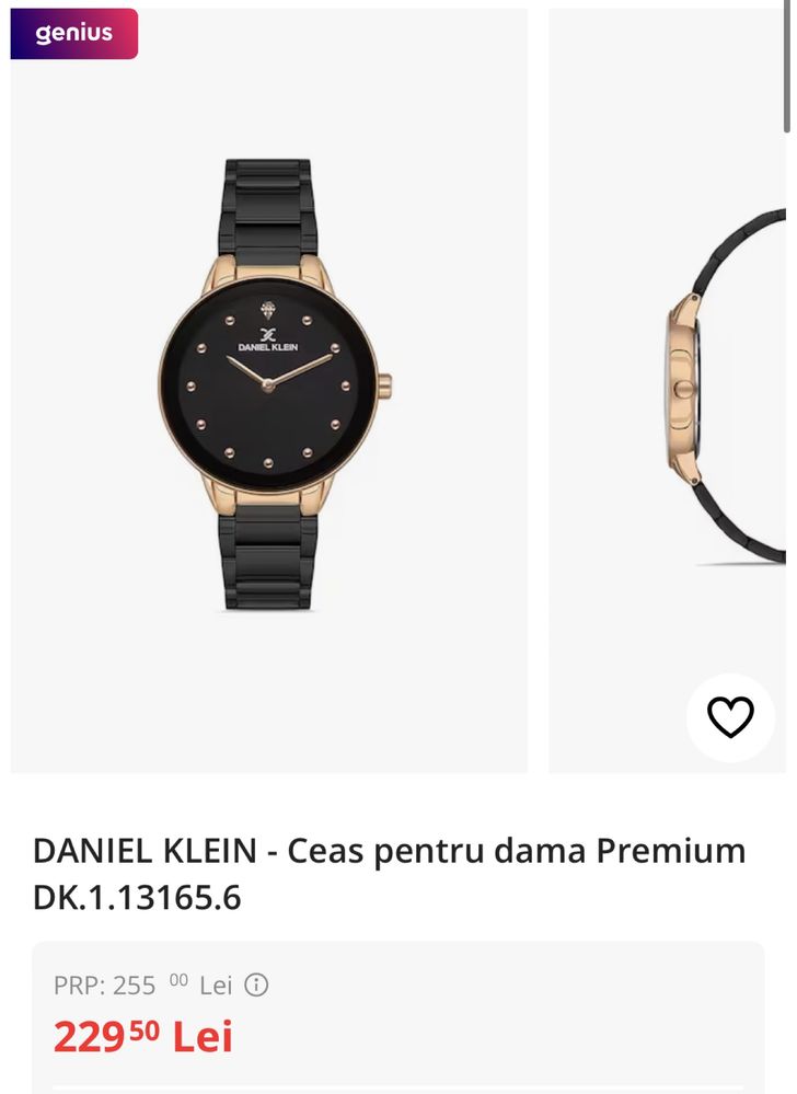 Ceas Daniel Klein dama