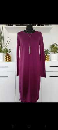 rochie mov-violet, din vascoza