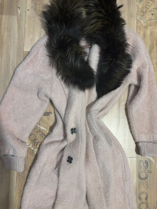 Кашмирена палто с лисица