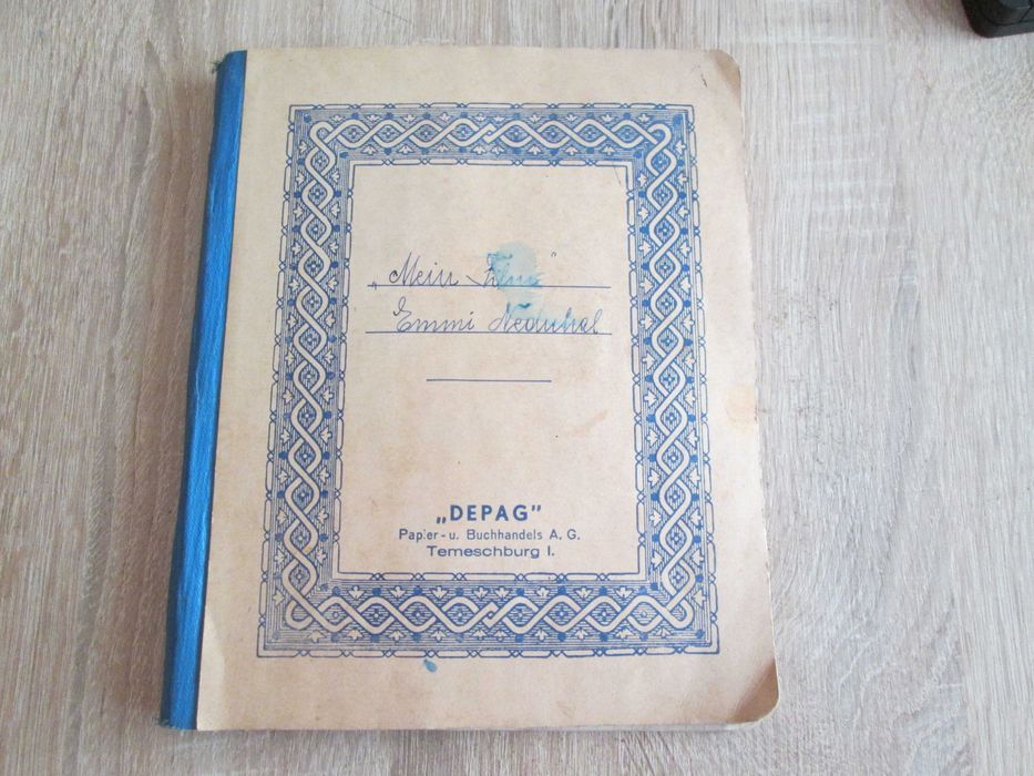 Caiet scolar cu reclame vechi, filme vizionate in Timisoara, 1942-1945