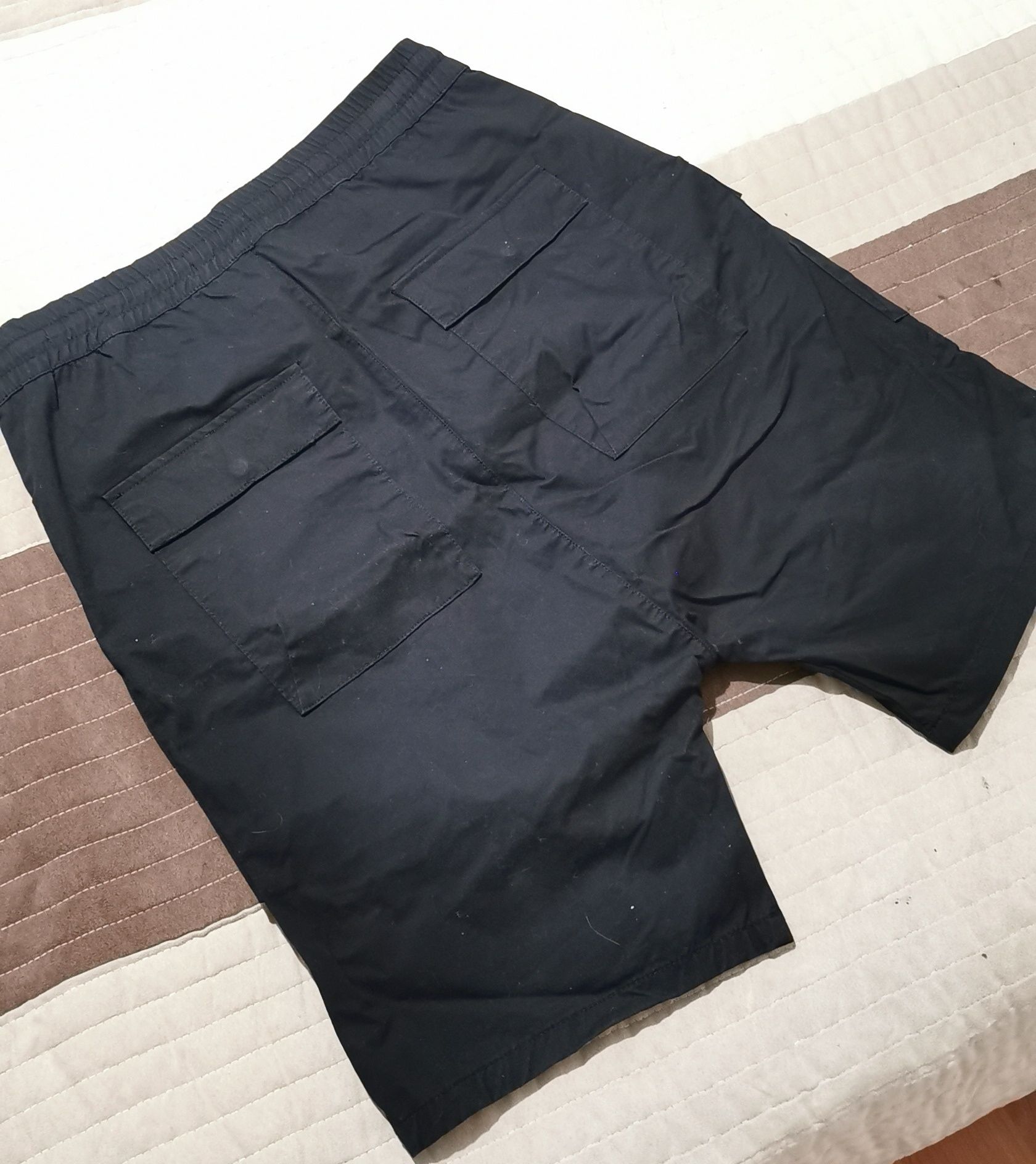 2 X pantalon Bershka loose fit, negrii, mărime L,