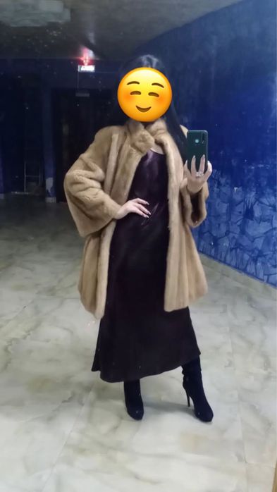 Шуба норковая, производство Италия