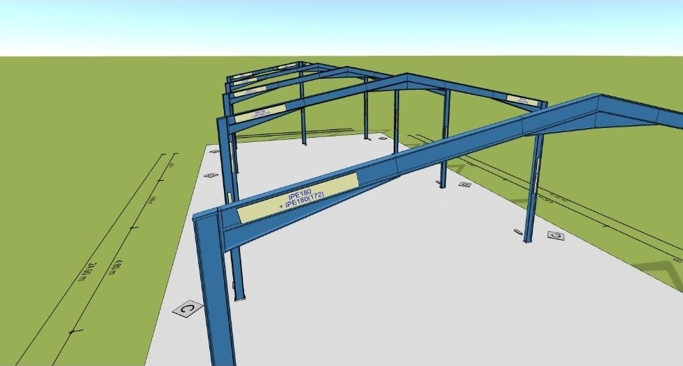 Vând structura metalica