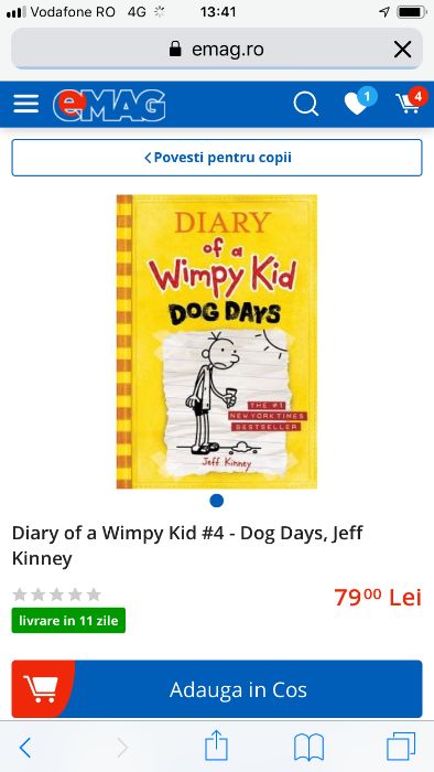 Set de carti Diary of a Wimpy Kid