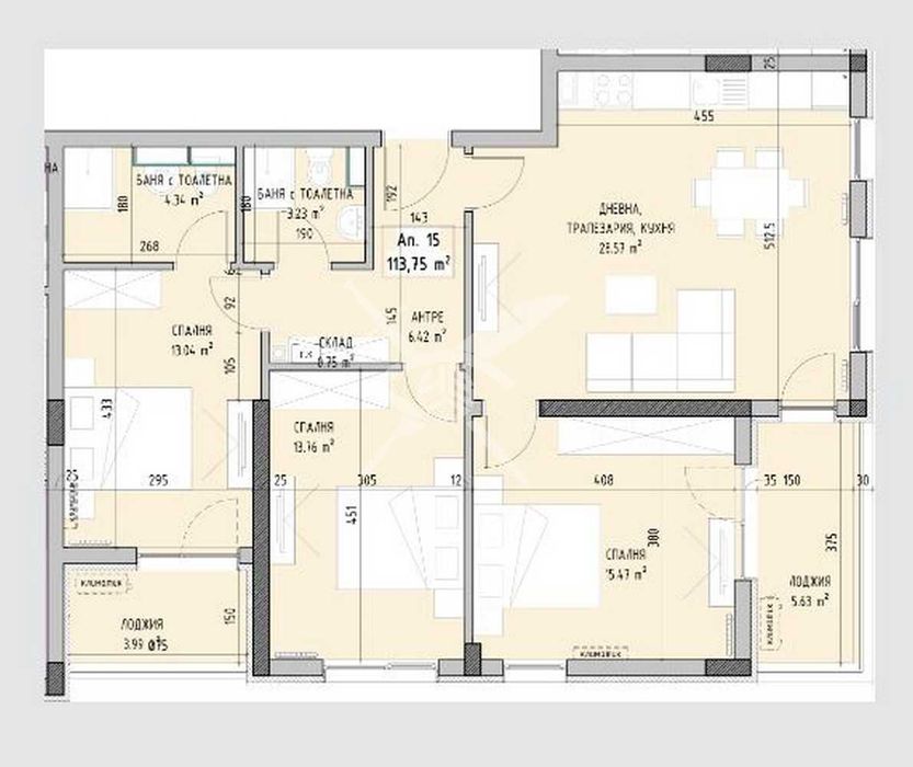 Продава се Многостаен апартамент в София, Малинова долина - 135 кв.м за 1480 €/кв.м - Снимка #4