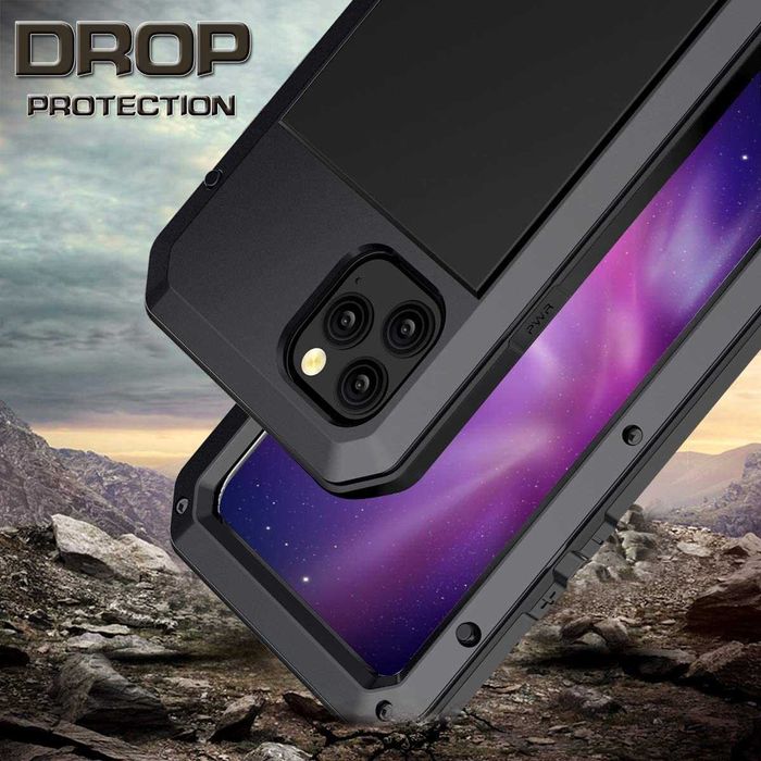 Husa Antisoc Aluminiu 360 iPhone SE 2022 15 Pro Max 12 mini 13 14+ 16e