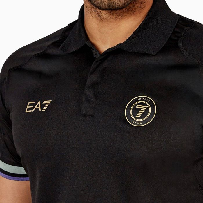 Оригинална мъжка поло тениска EA7 Emporio Armani Milano Soccer Edition