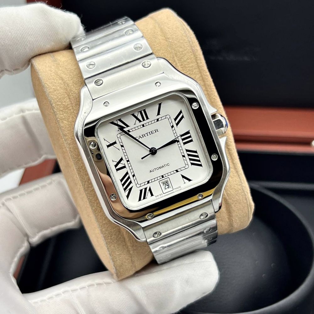 Cartier Santos 100XL Silver Automatic