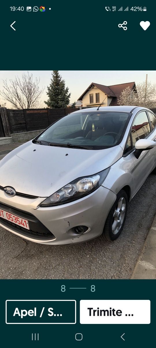 Motor cutie viteze turbina injectoare ford fiesta 1.4diesel 2012 Euro5