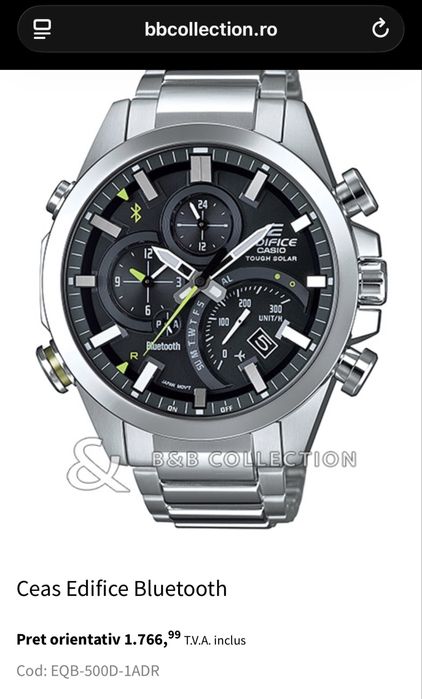 Ceas Casio Edifice EQB-500 Solar
