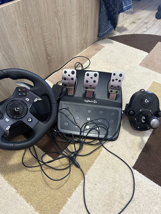 volan logitech g920 + schimbator si pedale