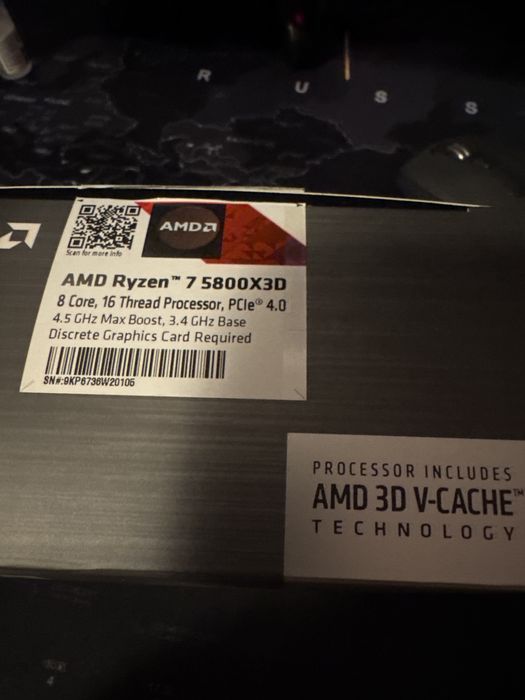 Procesor Ryzen 7 5800x3d + placa baza + ram 32gb