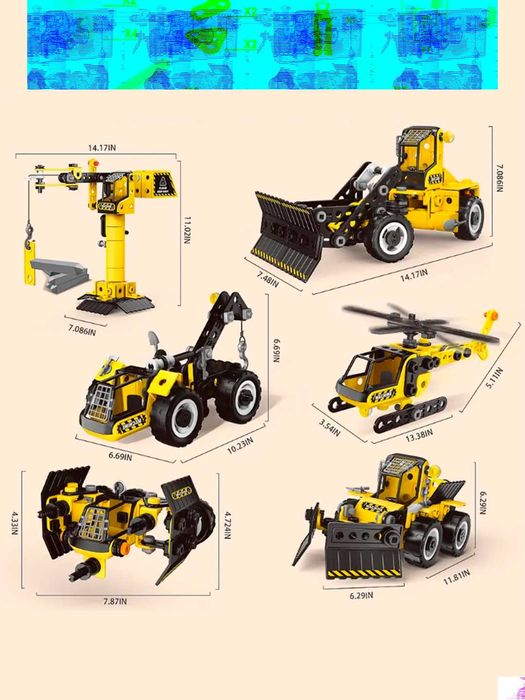 Stem конструктор 6 в 1 DIY Инженерная модель т. обучающие игрушки