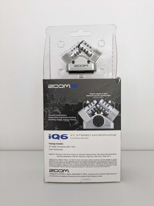 Recorder microfon Zoom iQ6 pentru iPhone/iPad - NOU