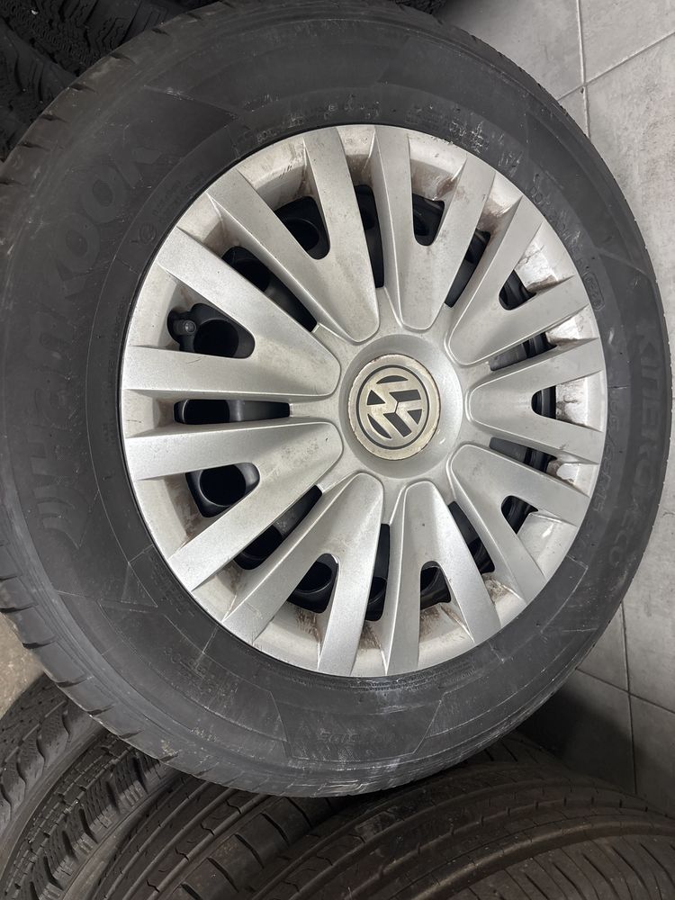 Комплект нови гуми с джанти за vw golf7 195/65/15