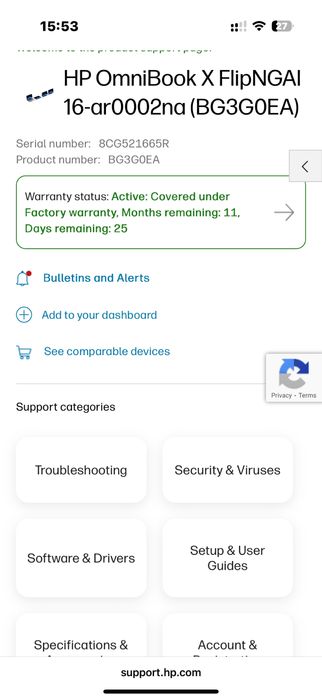 Laptop sigilat HP Omnibook X Flip NGAI 16” Oled ryzen 7 16gb 1tb