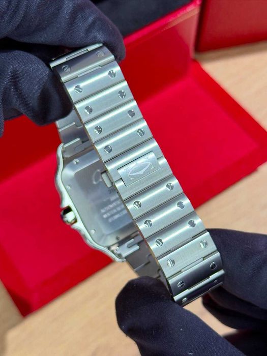 Cartier Santos 100 Silver Green