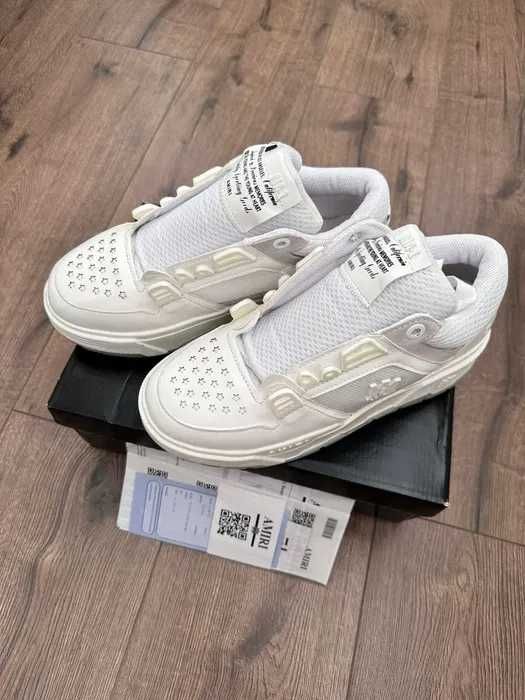 Sneakersi AMIRI MA-1 Low All White - Produs NOU - Model PREMIUM
