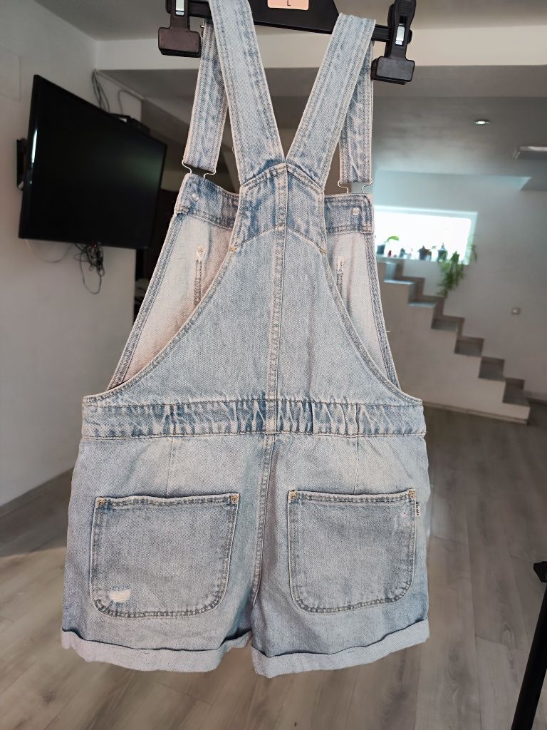 Salopeta scurtă denim