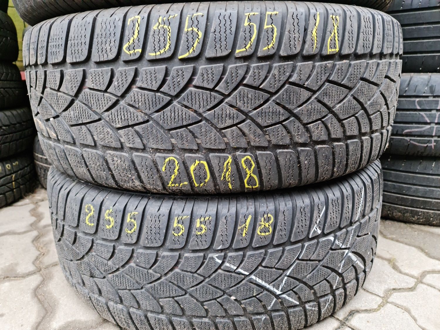 255/55/18"Set 4 buc, Dunlop dot 2018,anv Iarnă. 150 lei/buc