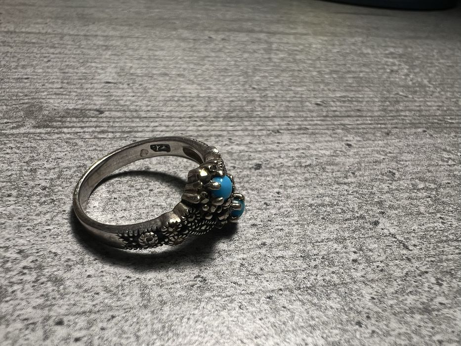 Inel de argint cu marcasite