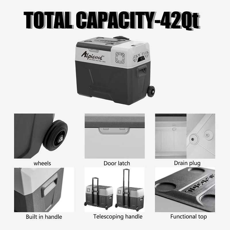 Alpicool CX40 хладилник / фризер за кола – 40L компресорен 12/24V 220V