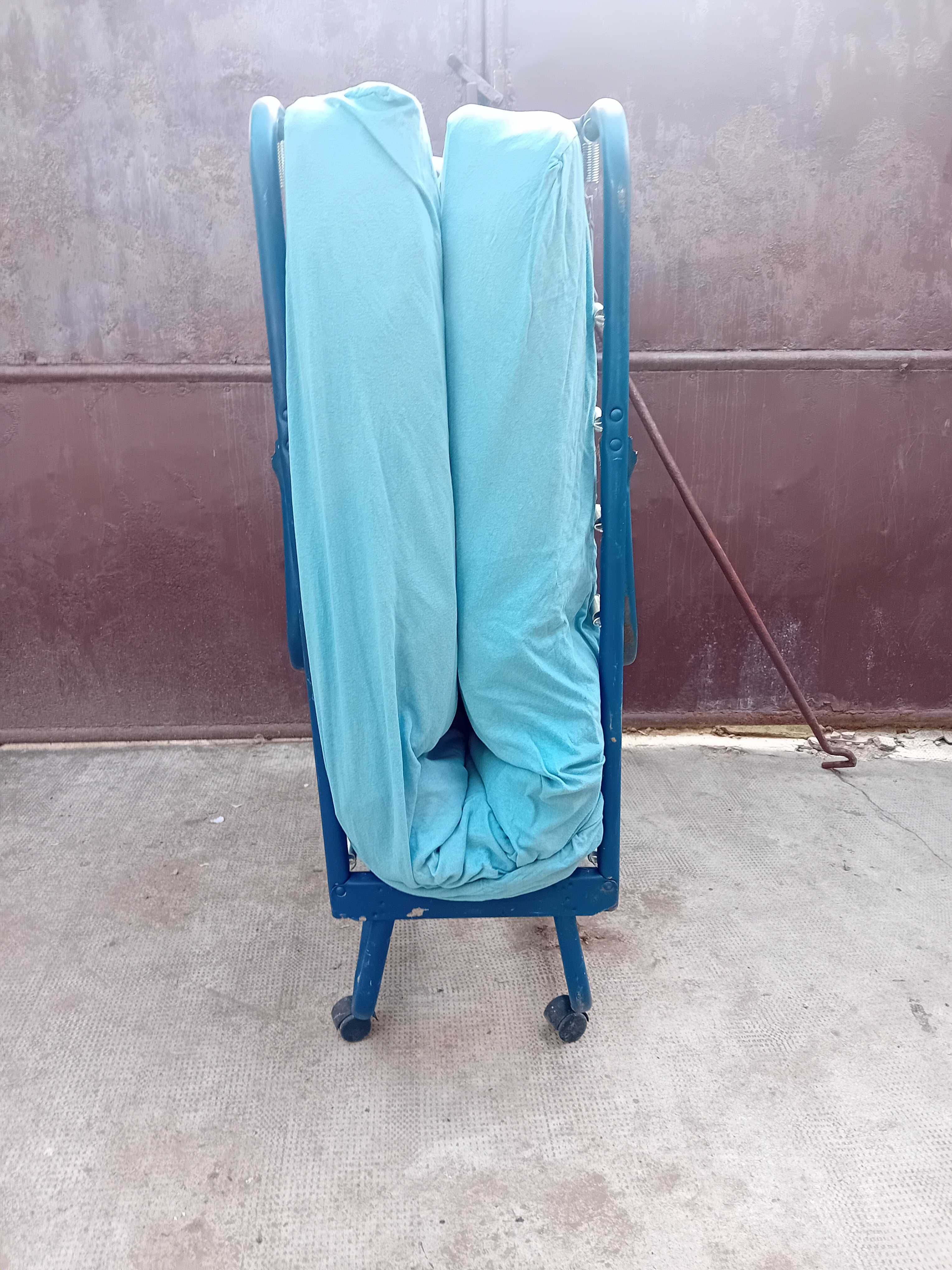 Pat pliabil cu saltea 190x80 4buc