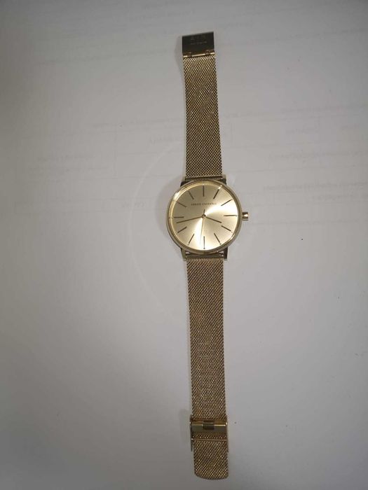 Ceas Armani Exchange rotund bratara metalica aurie dama