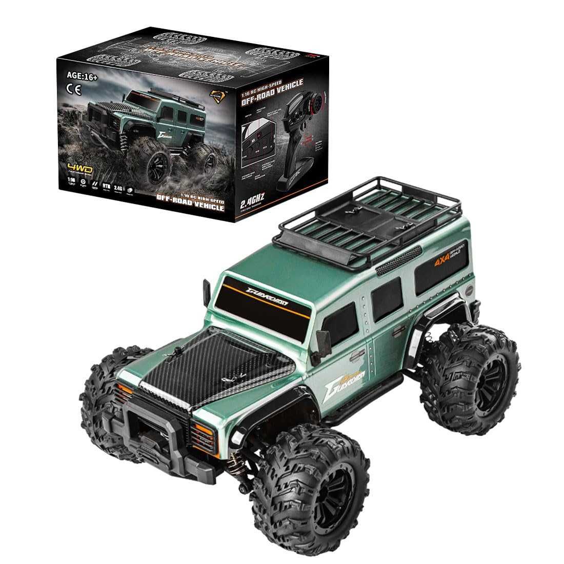 Чисто нов RC камион HSR G2201-A 1/16 2.4G напълно пропорционален RC...